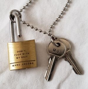 Mini Marc Jacob padlock necklace AUTHENTIC